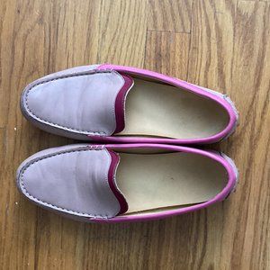 Pink, W9 Italian leather moccasins